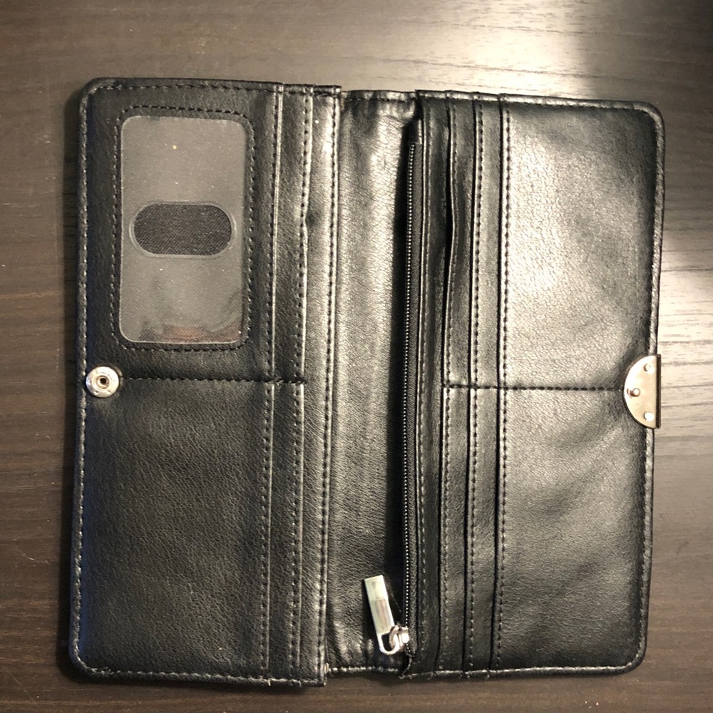 Safe Keepers Black Genuine Leather Wallet